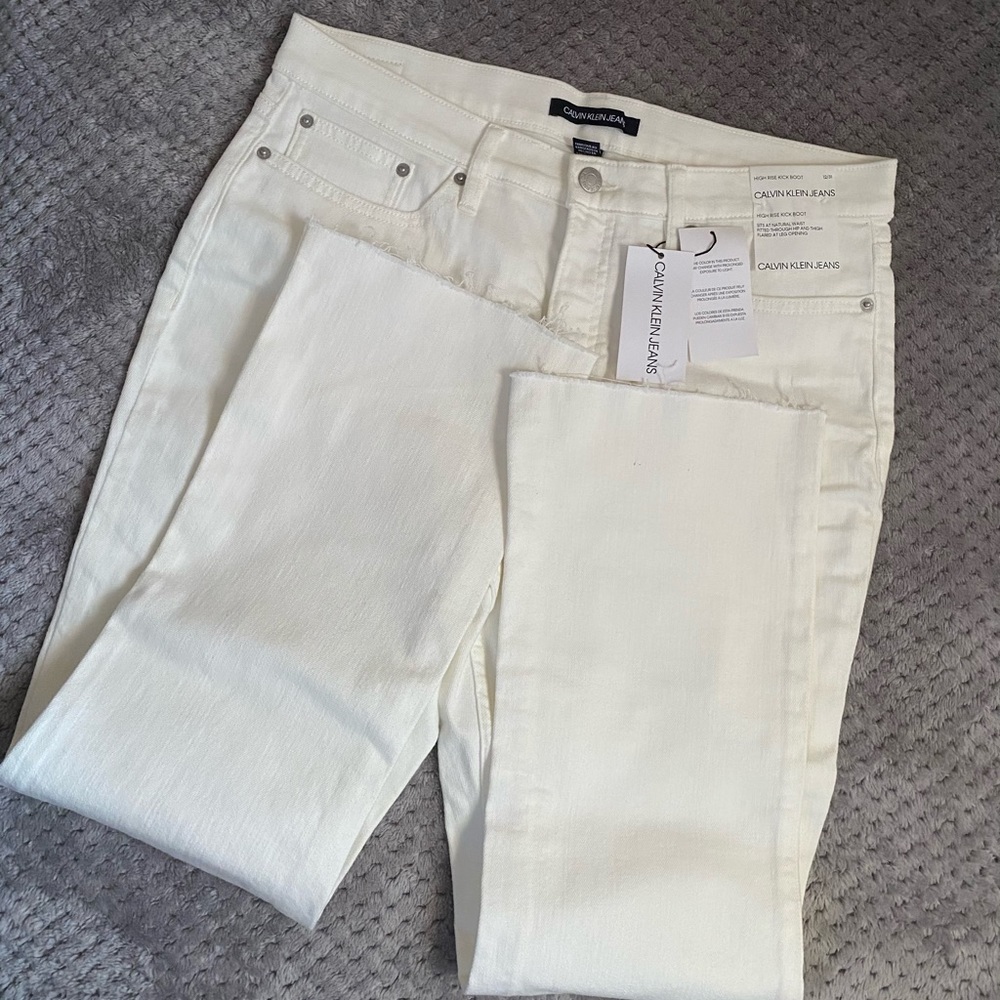 Calvin Klein High Rise Cripped Kick Boot - Picture 4 of 10